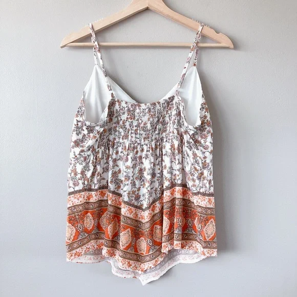 No Boundaries White and Brown Crop Camisole - Picture 5 of 17